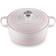 Le Creuset Shell Pink Signature Cast Iron Round med låg 24cm