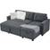 VitaliSpa Campina Grey Sofa 226cm 3-Sitzer