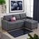 VitaliSpa Campina Grey Sofa 226cm 3-Sitzer