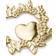 Rosendahl Wild heart Gilded Juletrepynt 8cm