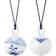 Royal Copenhagen Mega Fluted White/Blue Julgranspynt 9.5cm 2st