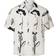 Selected Homme Relax Rajesh Printed Short Sleeved Shirt - Bright White