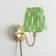 ValueLights Pleated Fabric Tapered Green Wall light