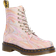 Dr. Martens 1460 Pascal Marbled Suede Lace Up Boots - Pink/Orange