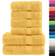 vidaXL Solund Handduk Guld (140x70cm)