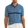 Nautica Big & Tall Navtech Classic Fit Striped Polo - Windsurf Blue