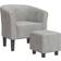 vidaXL Club Chair Light Grey Lænestol 68cm 2stk