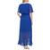 SL Fashions Flutter Sleeve Maxi Wrap Dress - Royal