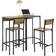 SoBuy Home Kitchen Breakfast Black Barbord 40x60cm 4stk