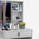 Produce Shop Makeup Station White Dressing Table 36x90cm