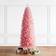 GlitzHome Shimmering Pencil Tinsel Pink Christmas Tree 109" 10pcs