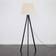 ValueLights Modern Black Wood Tripod Design Beige Floor Lamp 159cm