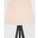 ValueLights Modern Black Wood Tripod Design Beige Floor Lamp 159cm