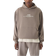 boohooMAN Boxy Oversize Hoodie with M Print - Taupe