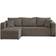 Lisa Design Topaze Corner Gray Sofa 245cm 4-Sitzer