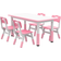 Qaba Kids Table & Chair Set 5pcs