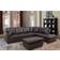 Ebern Designs Wassim Brown Sofa 75" 3pcs 5 Seater
