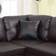 Ebern Designs Wassim Brown Sofa 75" 3pcs 5 Seater