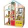 Melissa & Doug Hi Rise Wooden Dollhouse & Furniture Set