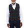 Joe Browns Men's Seasonal Tartan Check Regular Fit Suit Waistcoat - Blue