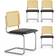 VonHaus Cantilever Black Kitchen Chair 82cm 4pcs