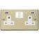 SE Home White Trim 2 Gang 13A 2 Usb Twin Double Switched Plug Socket 2-way