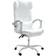 vidaXL Massage Function White Office Chair 122cm