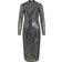 Vila Mekko ViGigi Highneck Sequin Midi Dress - Musta