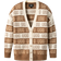 UGG Women's Graphic Logo Cardigan - Chestnut Multi