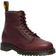 Dr. Martens 1460 Faux Fur Lined Grizzly Leather Lace Up Boots - Cherry Red