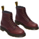 Dr. Martens 1460 Faux Fur Lined Grizzly Leather Lace Up Boots - Cherry Red