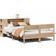 vidaXL Solid Pine Sengeramme 155.5x205.5cm