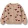 Wheat Jacquard Hearts Cardigan - Offwhite (0566k-572 -3191)