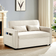 Latitude Run Stebbins Ivory Linen Sofa 54" 2 Seater