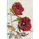 Stupell Bold Red Poppies Red/Multicolour Wall Decor 24x36"