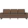vidaXL Relaxation Brown Soffa 214cm 3-sits