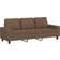 vidaXL Relaxation Brown Sofa 214cm 3 personers