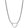 Pandora Heart Closure Snake Chain Necklace - Silver