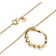 Pandora Organically Shaped Circle & Treated Freshwater Cultured Pendant Necklace - Gold/Pearls