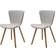 FJORDFORM Brego Sand/White Oak Køkkenstol 83cm 2stk