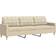 vidaXL 4007416 Cream Sofa 226cm 3 Seater