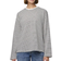 Pieces Sadie Long Sleeve Top - Cloud Dancer/Magnet