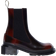 Dr. Martens Maybole Square Toe Leather Chelsea Boots - Black/Cherry Red Arcadia