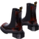 Dr. Martens Maybole Square Toe Chelsea Boots - Black/Cherry Red