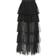 Pieces Shelby Tiered Maxi Skirt - Black