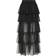 Pieces Shelby Tiered Maxi Skirt - Black