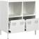 vidaXL Cold-Rolled Steel White Sideboard 68x73.5cm