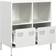 vidaXL Cold-Rolled Steel White Skænk 68x73.5cm
