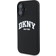 DKNY Silicone White Printed Logo MagSafe Case for iPhone 16