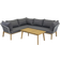 Venture Design Chania Loungeset, 1 Bord inkl. 2 Soffor